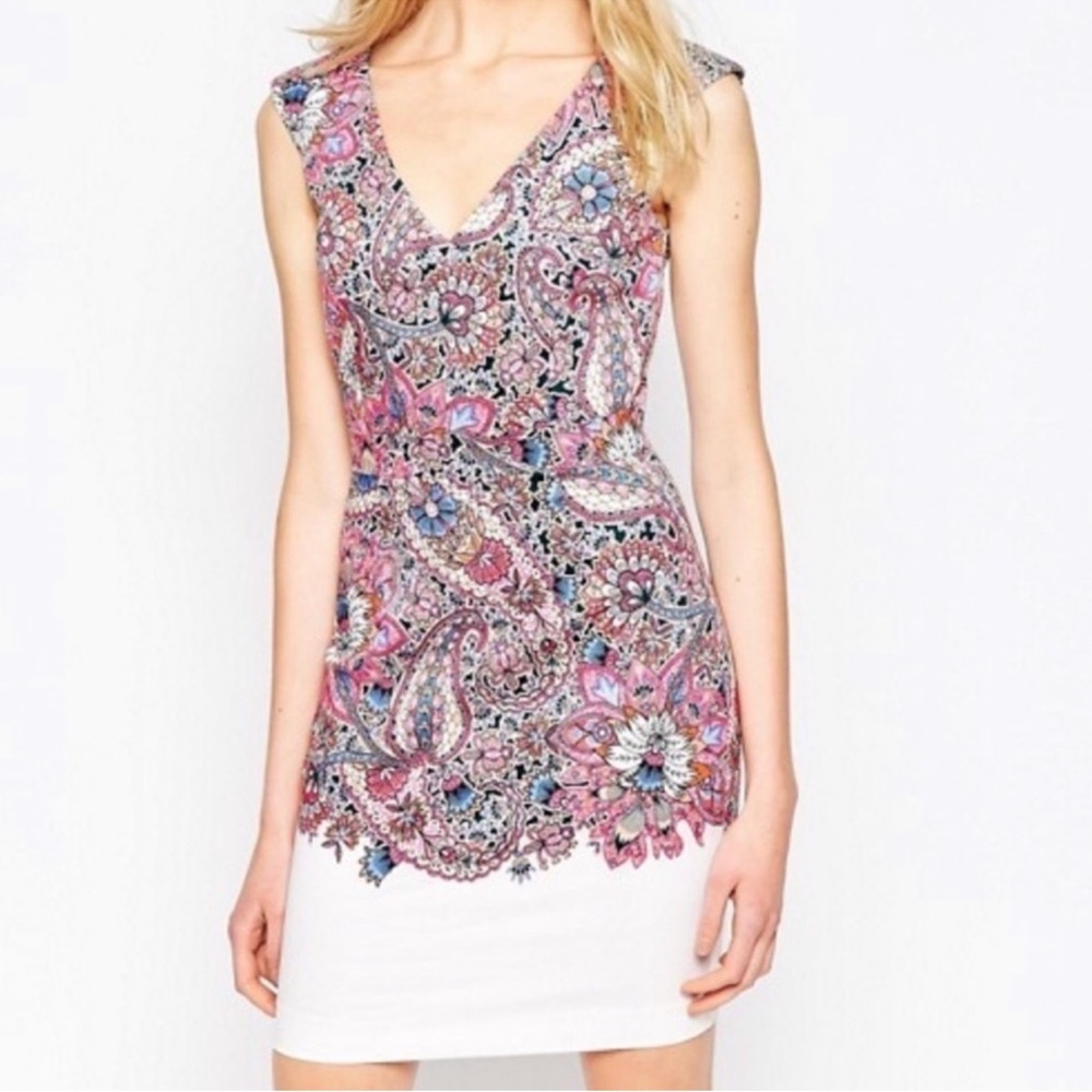 French Connection Multicolor Paisley Print Top